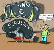 Ahlens Schuldenberg wchst, nachdem einige Gewerbesteuern berraschend wegfallen. Die Glocke/Ahlener Tageblatt, Mrz 2002
