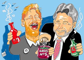 LR-Chef Helmut Spikker und Boris Becker mischen sich einen neuen Duft ... - Ahlener Tageblatt, 13.11.2002